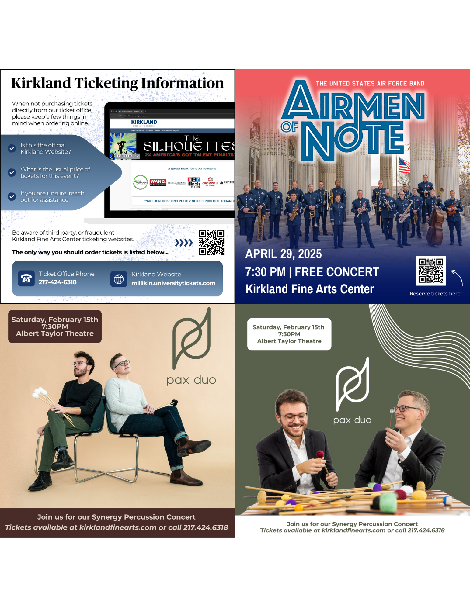 Kirkland Fine Arts Center Social Media